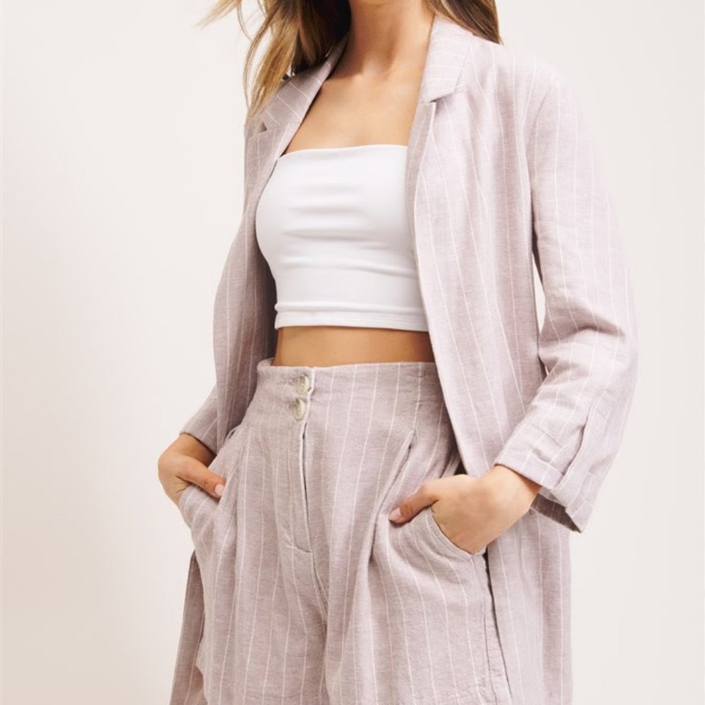 Logan Linen Boyfriend Blazer